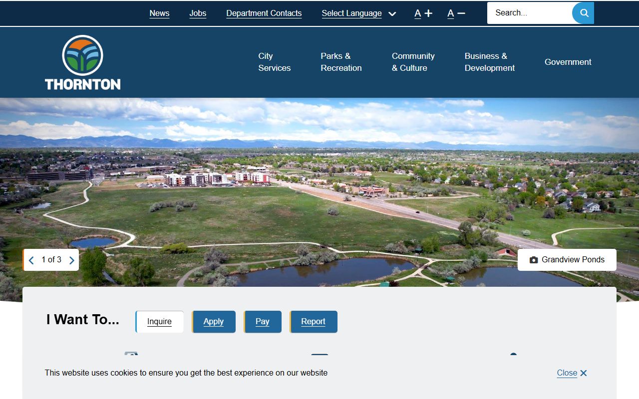 Thornton Police Department records office near Broomfield