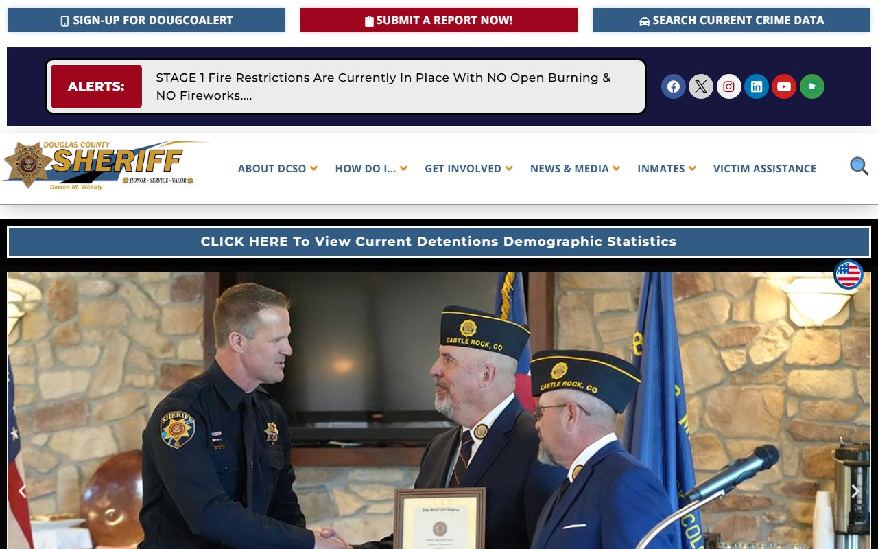 Douglas County Sheriff office serving Parker area